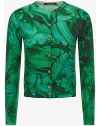 Roberto Cavalli - Malachite Printed Cardigan - Lyst