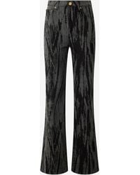 Roberto Cavalli - Denim Jeans With A Streak Effect - Lyst