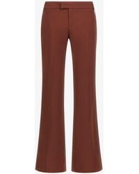 Roberto Cavalli - Ausgestellte Hose Aus Schurwolle - Lyst