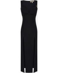 Roberto Cavalli - Midi Dress With Slits - Lyst