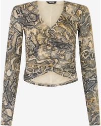 Roberto Cavalli - Haut À Imprimé Python - Lyst