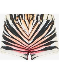 Roberto Cavalli - Ray Of Paradise Print Shorts - Lyst