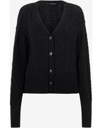 Roberto Cavalli - Cable-Knit Cardigan - Lyst
