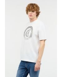 Roberto Cavalli - T-Shirt With Front Logo Print - Lyst