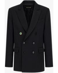 Roberto Cavalli - Double-Breasted Blazer - Lyst