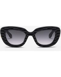 Roberto Cavalli - Sunglasses With Wide Bold Cat-Eye Front - Lyst