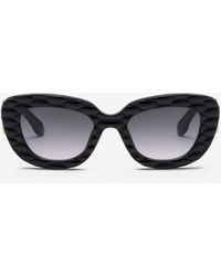 Roberto Cavalli - Sunglasses With Wide Bold Cat-Eye Front - Lyst