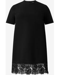 Roberto Cavalli - Mini Abito Con Pizzo Sul Fondo - Lyst