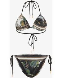 Roberto Cavalli - Jewellery Foulard Print Bikini - Lyst