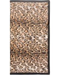 Roberto Cavalli - Scarf With Jaguar Skin Print And Rhinestones - Lyst