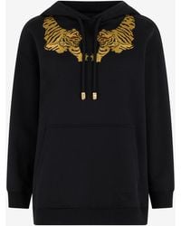 Roberto Cavalli - Sweatshirt With Tiger Embroidery - Lyst