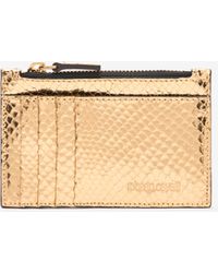 Roberto Cavalli - Metallic Snake-Scale Card Holder - Lyst