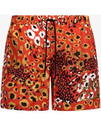 Roberto Cavalli - Badehose Mit Leopard-Print - Lyst