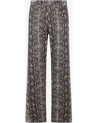 Roberto Cavalli - Python Print Denim Jeans - Lyst
