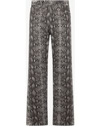 Roberto Cavalli - Python Print Denim Jeans - Lyst