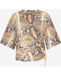 Roberto Cavalli - Python Print T-Shirt - Lyst