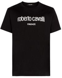 Roberto Cavalli - Logo-print T-shirt - Lyst