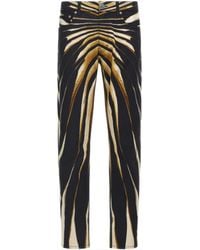 Roberto Cavalli - Ray Of Printed Slim-Fit Jeans - Lyst