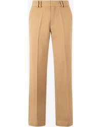 Roberto Cavalli - Striped Virgin Wool Pants - Lyst