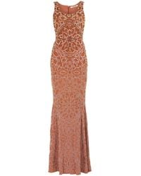 Roberto Cavalli - Bead-Embellished Maxi Dress - Lyst