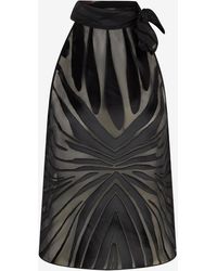 Roberto Cavalli - Top With Ray Devoré Print - Lyst