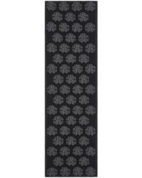 Roberto Cavalli - Bufanda Negra De Lana Con Monogram Rc - Lyst