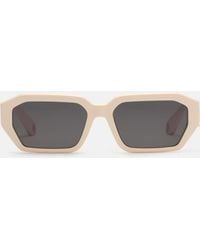 Roberto Cavalli - Sunglasses With Wide Rectangular Front And Fangs - Lyst