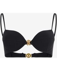 Roberto Cavalli - Bikini Top With Logo Detail - Lyst