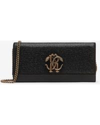 Roberto Cavalli - Leather Mini Bag With Shoulder Strap - Lyst