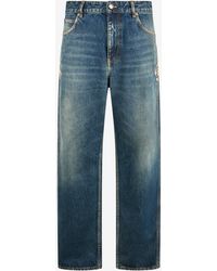 Roberto Cavalli - Washed Denim Jeans - Lyst