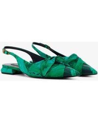 Roberto Cavalli - Le Pettegole Slingback With Malachite Print - Lyst