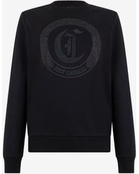 Roberto Cavalli - Cotton Sweatshirt With Jewel Logo - Lyst