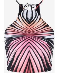 Roberto Cavalli - Ray Of Paradise Print Top - Lyst
