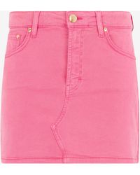 Roberto Cavalli - Denim Mini Skirt - Lyst