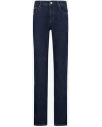 Roberto Cavalli - Jeans Mit Animalischem Patchwork-Print Und Geradem Bein - Lyst
