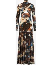 Roberto Cavalli - Imprimé Rusty Stain Robe Maxi - Lyst