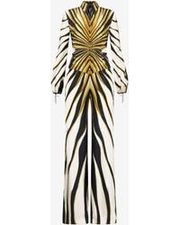 Roberto Cavalli - Ray Of Print Silk Jumpsuit - Lyst