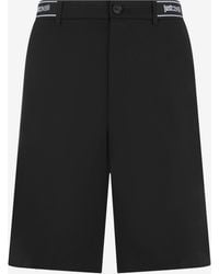 Roberto Cavalli - Bermuda Shorts With Logo - Lyst
