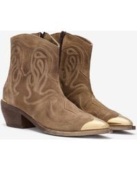 Roberto Cavalli - Leather Texan Boots - Lyst