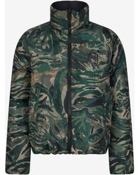 Roberto Cavalli - Reversible Tiger Camu Print Puffer Jacket - Lyst