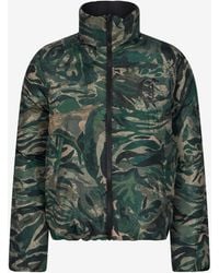 Roberto Cavalli - Reversible Tiger Camu Print Puffer Jacket - Lyst