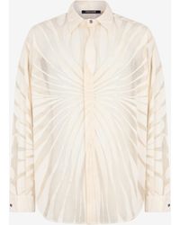 Roberto Cavalli - Shirt With Ray Devoré Print - Lyst
