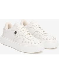 Roberto Cavalli - Sneakers With Embossed Inserts - Lyst