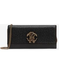 Roberto Cavalli - Leather Mini Bag With Shoulder Strap - Lyst