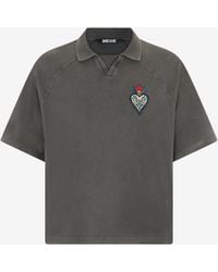 Roberto Cavalli - Polo Shirt With Embroidered Detail - Lyst