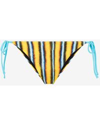 Roberto Cavalli - Stripe-print Bikini Bottoms - Lyst