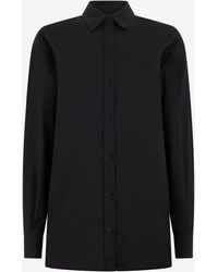 Roberto Cavalli - Camicia Tinta Unita A Maniche Lunghe - Lyst