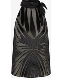 Roberto Cavalli - Top With Ray Devoré Print - Lyst