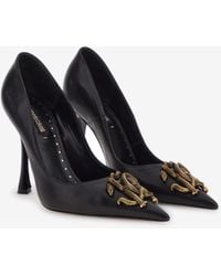 Roberto Cavalli - Zapatos De Salón Con Monograma Mirror Snake - Lyst