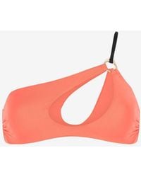 Roberto Cavalli - Cut-Out One-Shoulder Bikini Top - Lyst